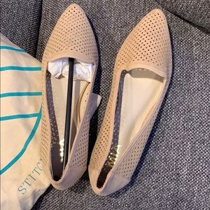 MIA taupe Esie Laser Cut Flats